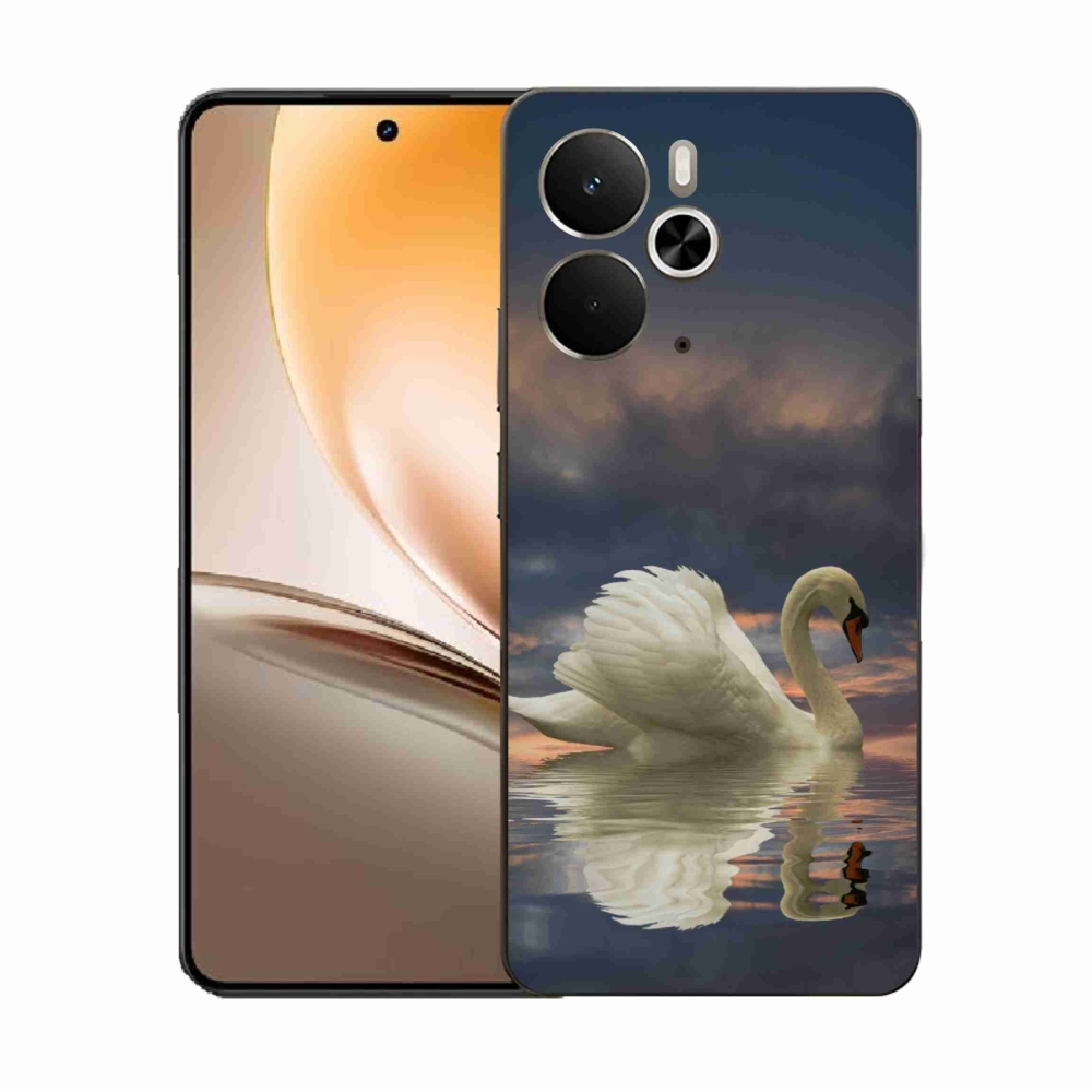Gél borító mmCase a Realme 14 5G készülékhez - hattyú