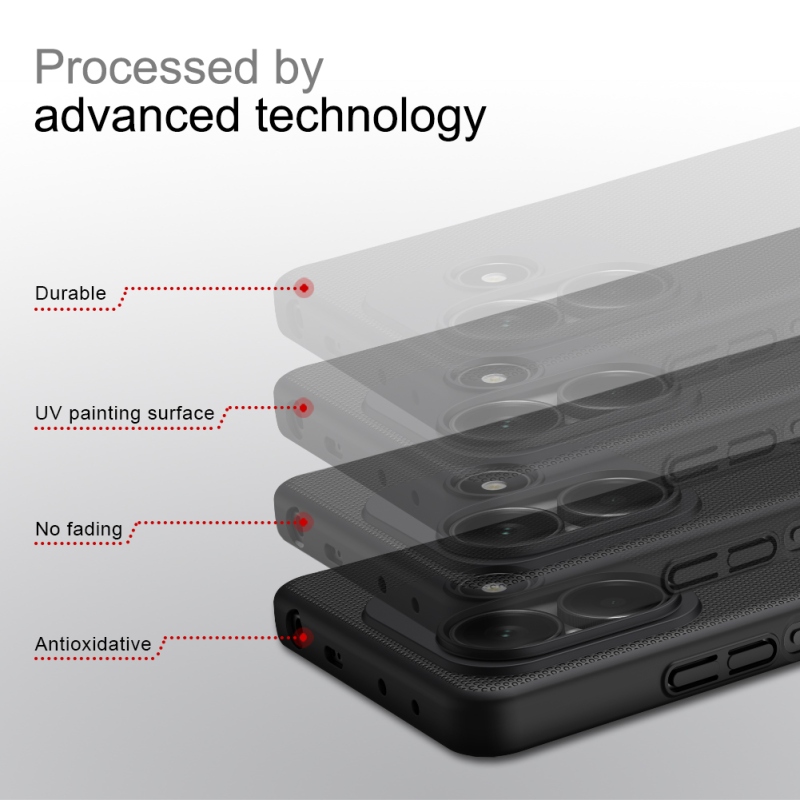 Nillkin Super Frosted Back Cover for Xiaomi Redmi Note 14 5G Fekete