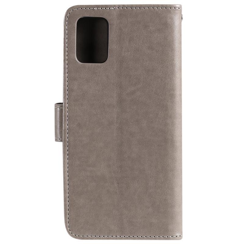 Baglyok PU bőr pénztárca tok Huawei P40 - szürke