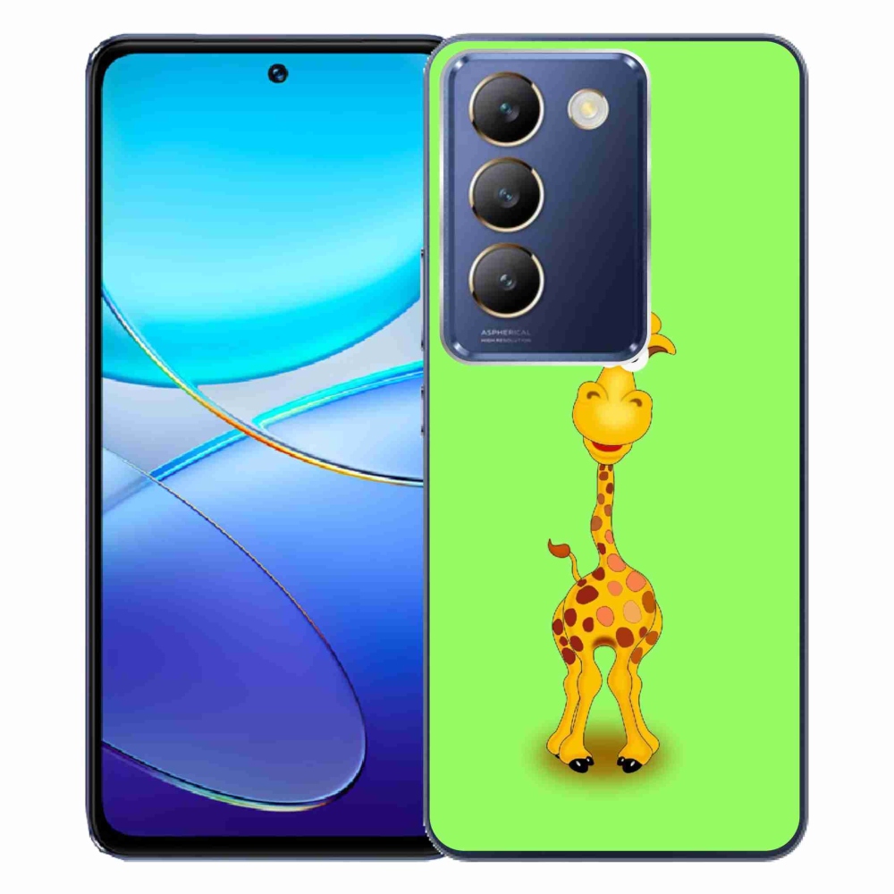 Gél borítás mmCase a Vivo V40 SE 4G/5G készülékhez - rajzfilm zsiráf