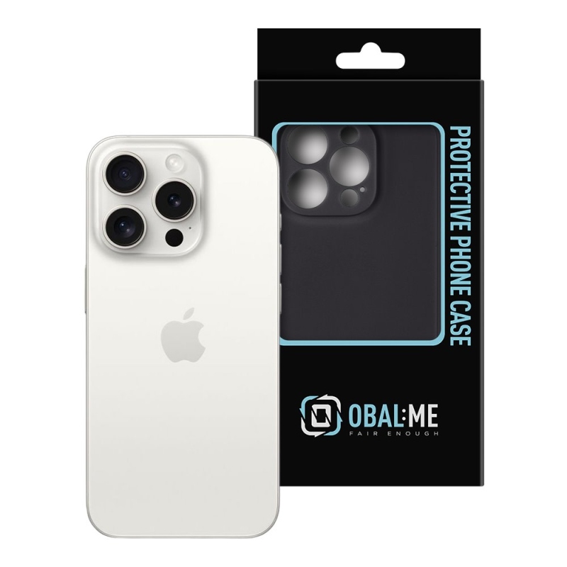 COVER:ME matt TPU borítás Apple iPhone 15 Pro fekete színű készülékhez