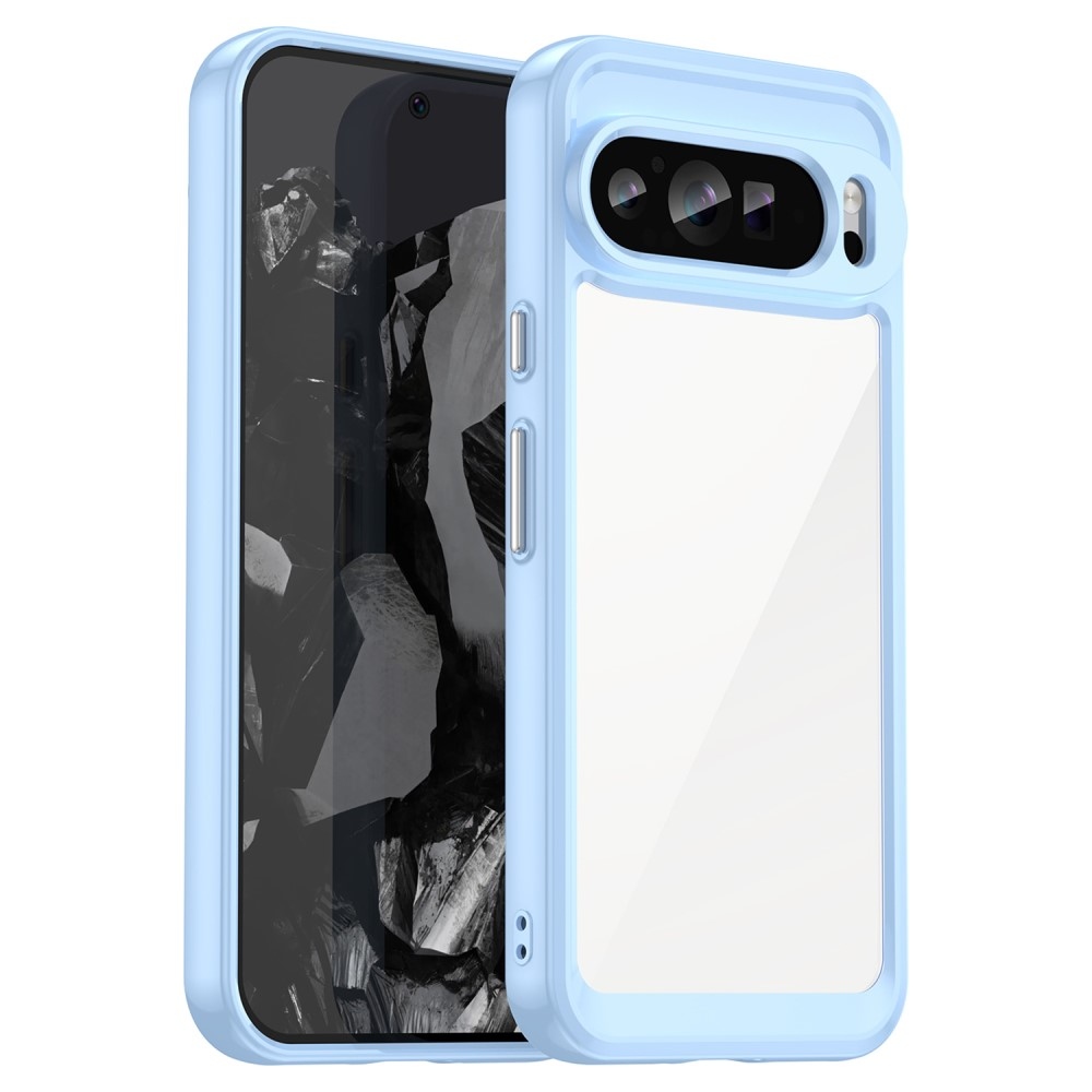 Gél tok kemény hátlappal a Google Pixel 9 Pro XL számára - kék
