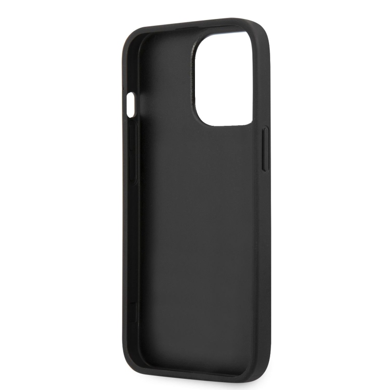 Guess PU 4G fém logós hátlap iPhone 13 Pro Max-hoz szürke