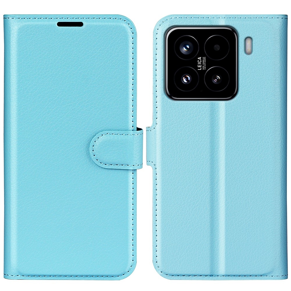 Litchi könyv tok a Xiaomi 15-öshöz - kék