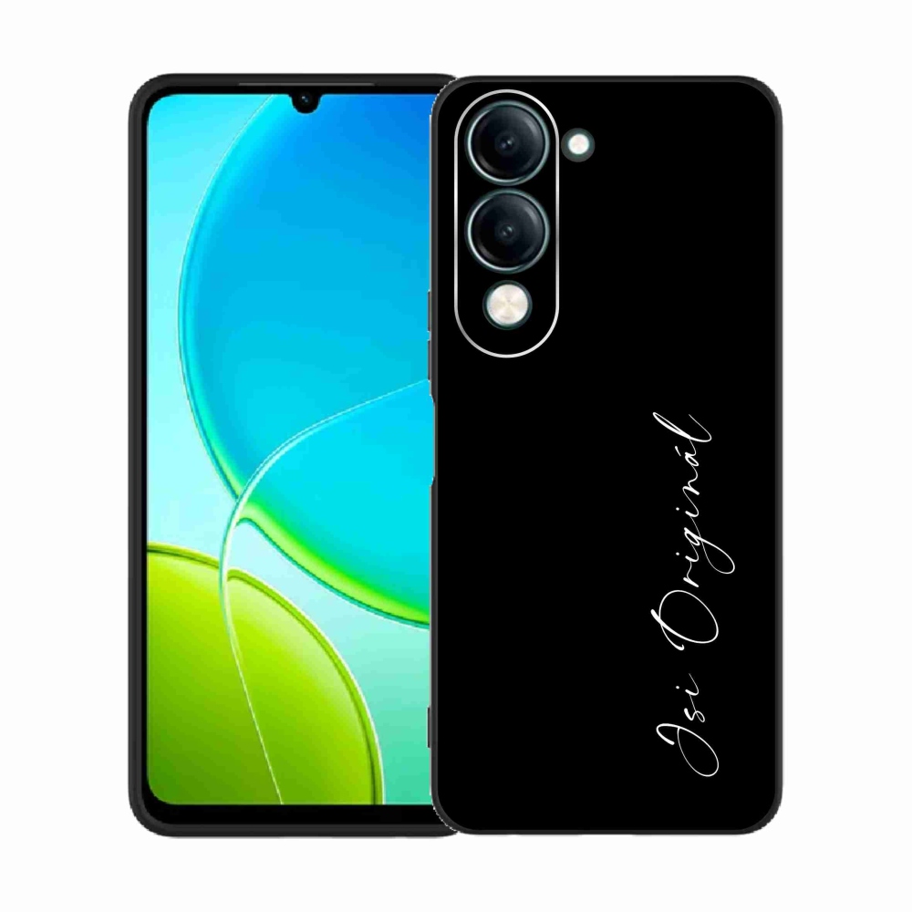 Gélburkolat mmCase a Vivo Y29s 5G-n - te vagy az eredeti fekete háttér