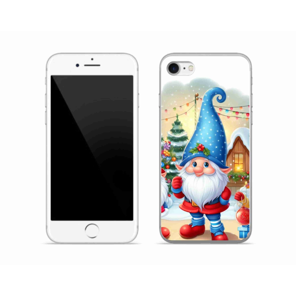 Zselés borítás mmCase iPhone SE (2022) - Karácsonyi manók