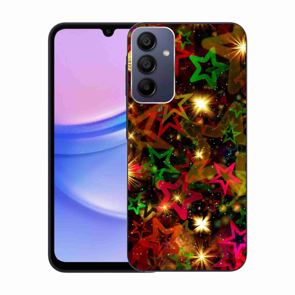 Zselés borítás mmCase Samsung Galaxy A15 4G/5G - színes csillagok