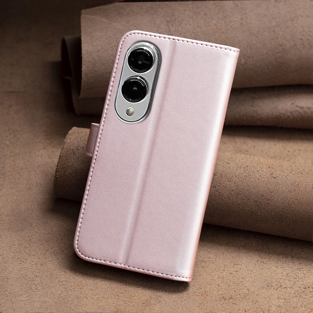 BNF könyv tok Samsung Galaxy S25 Edge készülékhez - rózsaarany