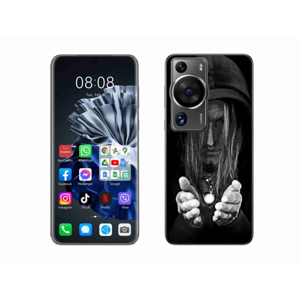 Gél borítás mmCase a Huawei P60 Pro-n - titokzatos személy