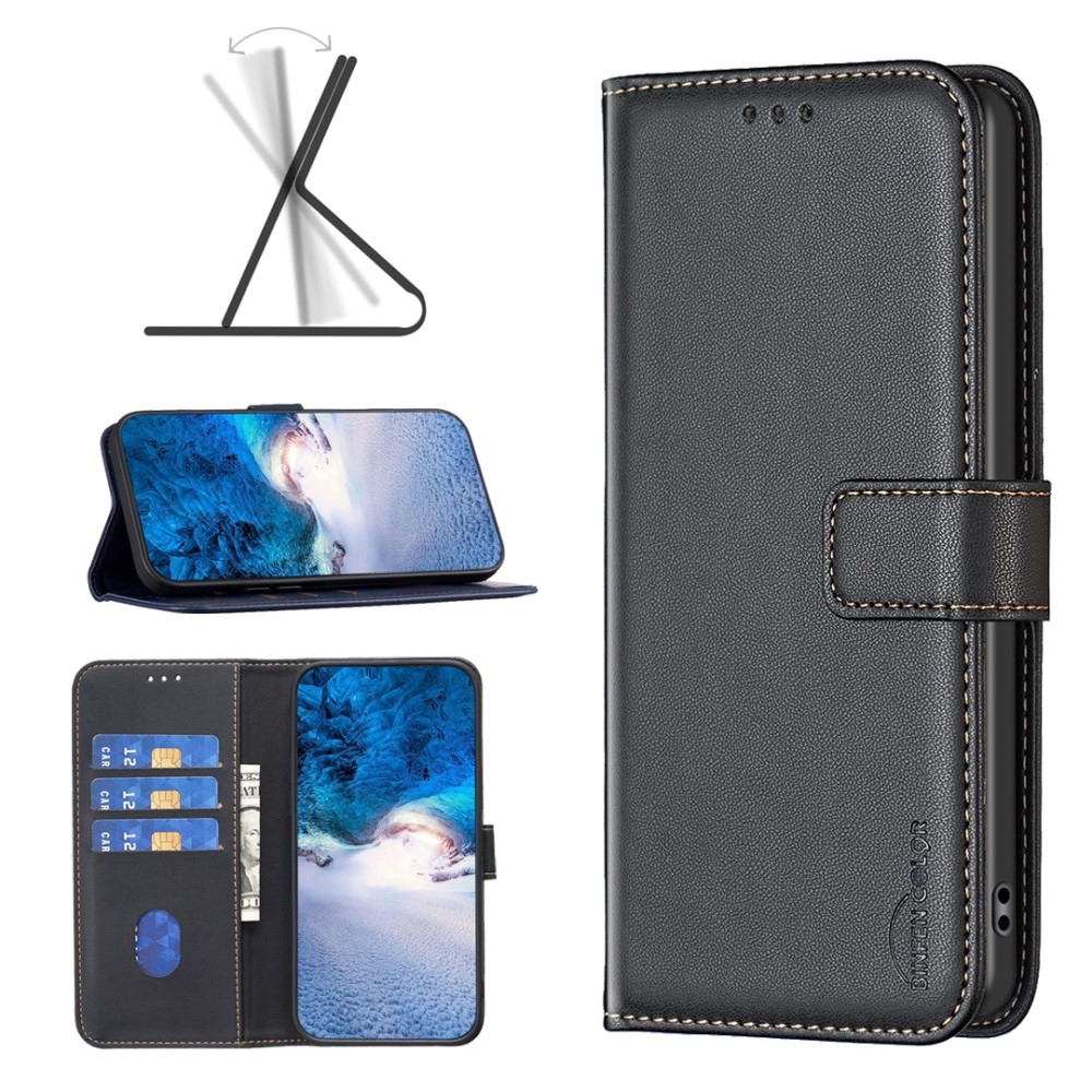 BNF könyvtáska Honor X7b/Honor 90 Smart készülékhez - fekete