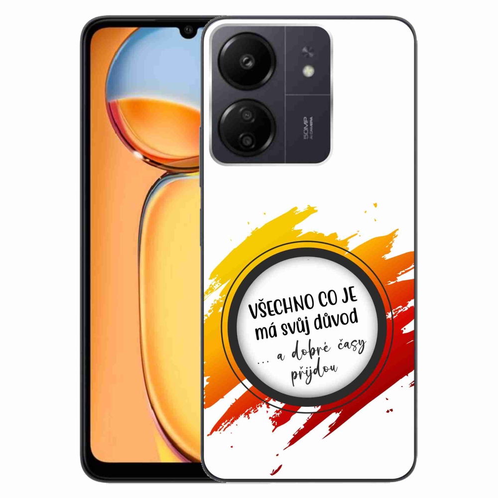 Gél borítás mmCase a Xiaomi Poco C65/Redmi 13C - idézem 3 fehér háttérrel