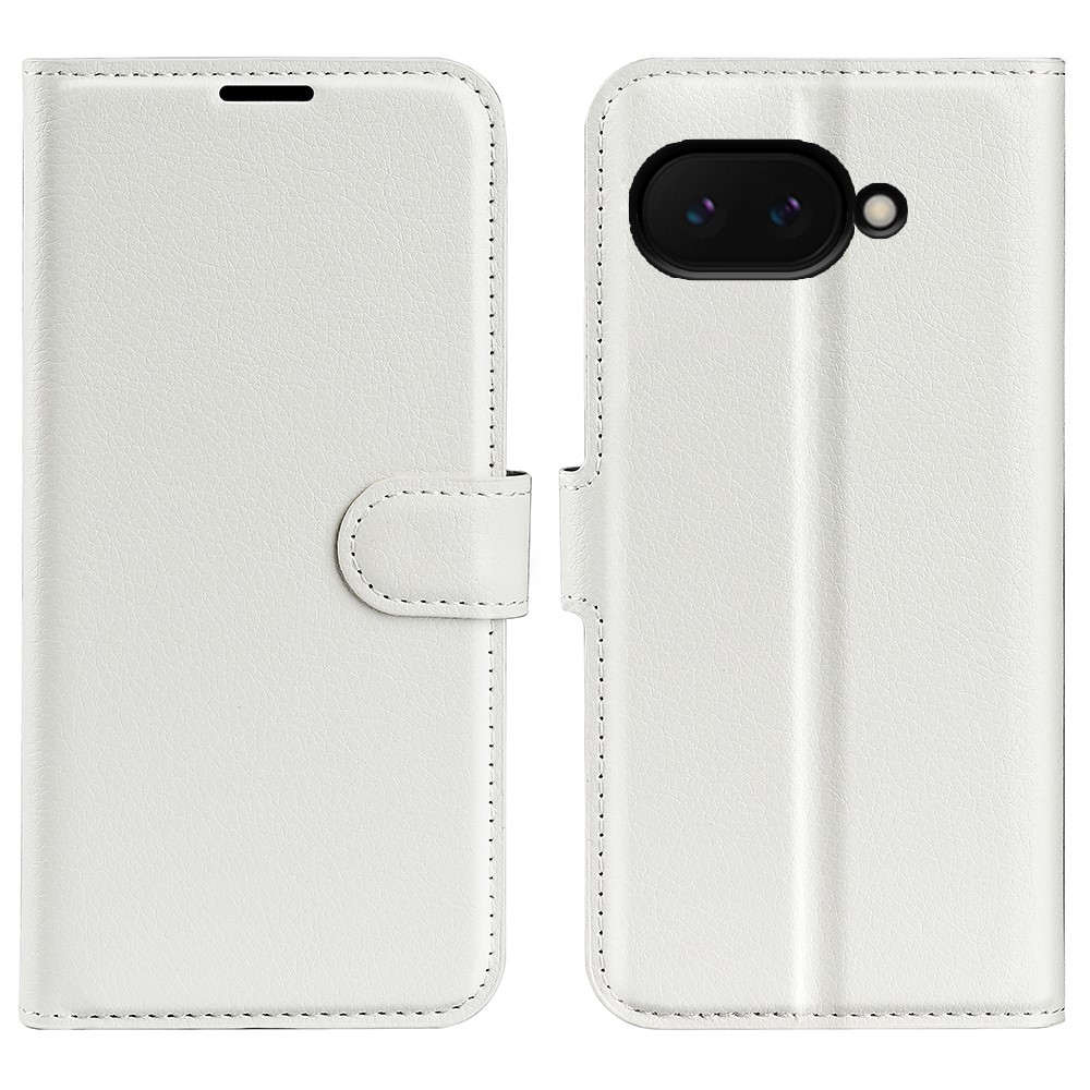 Litchi könyv tok a Google Pixel 9a készülékhez - fehér