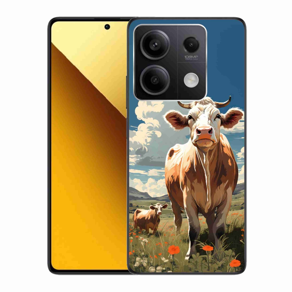 Gél borítás mmCase a Xiaomi Redmi Note 13 5G-hez - tehenek a réten