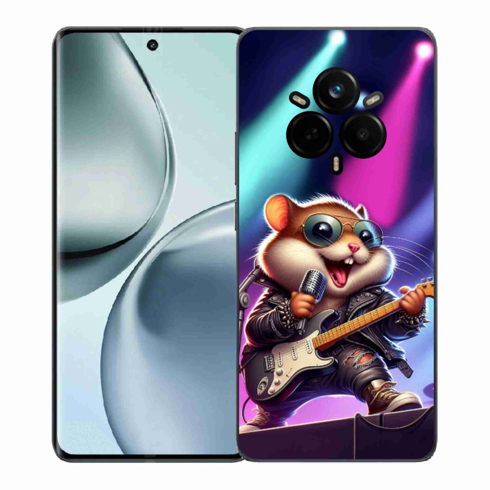 Gél borítás mmCase a Realme 14 Pro+ 5G-hez - hörcsög hintalóval