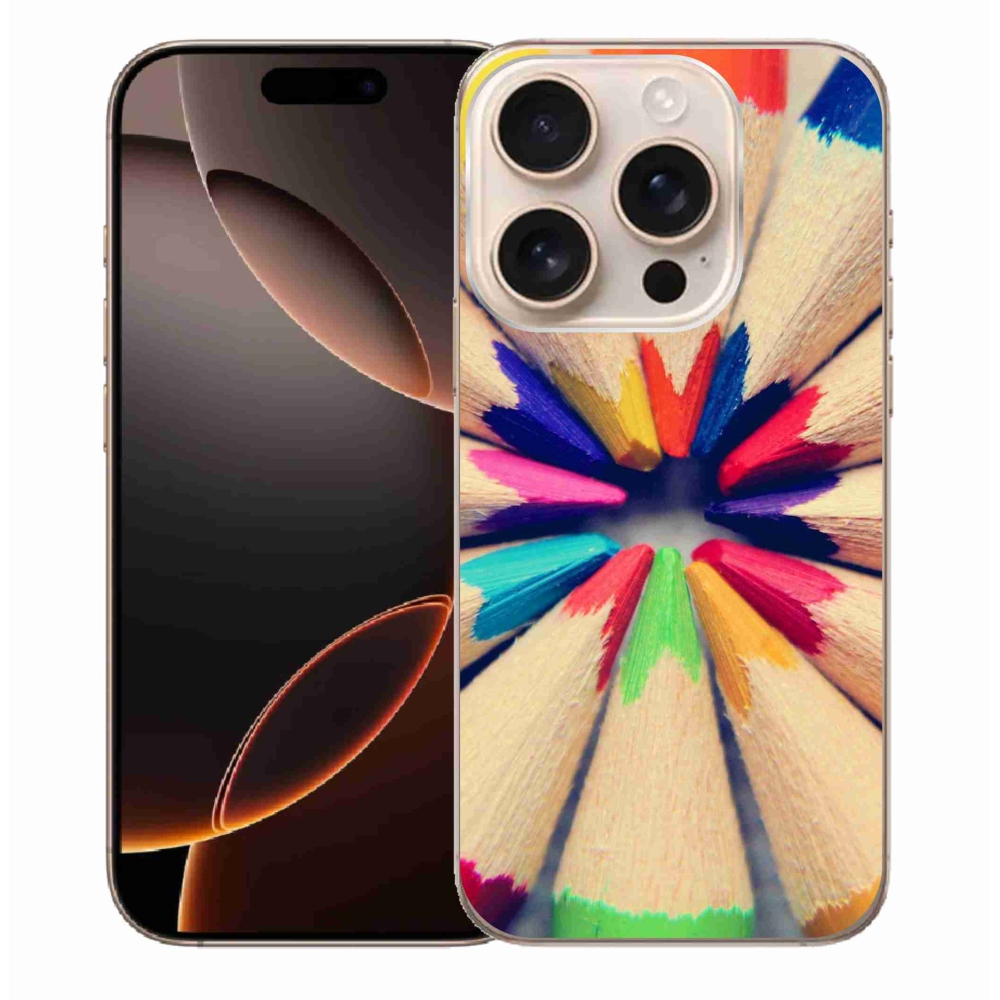 Zselés borítás mmCase iPhone 16 Pro Max készülékhez - zsírkréták