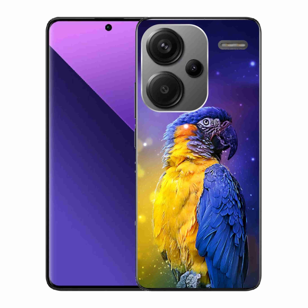 Gél tok mmCase a Xiaomi Redmi Note 13 Pro+ 5G számára - papagáj ara 1