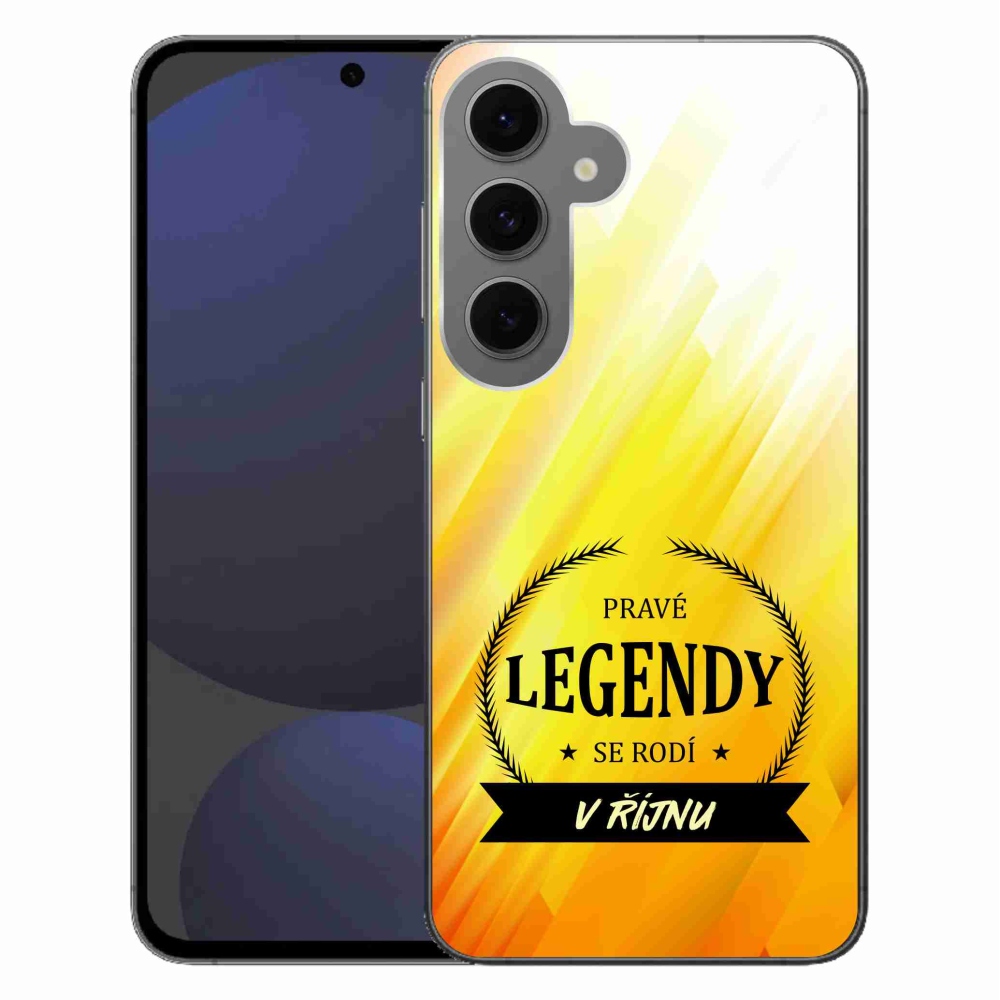 Gél borítás mmCase Samsung Galaxy S24 FE - Októberi legendák sárga háttérrel