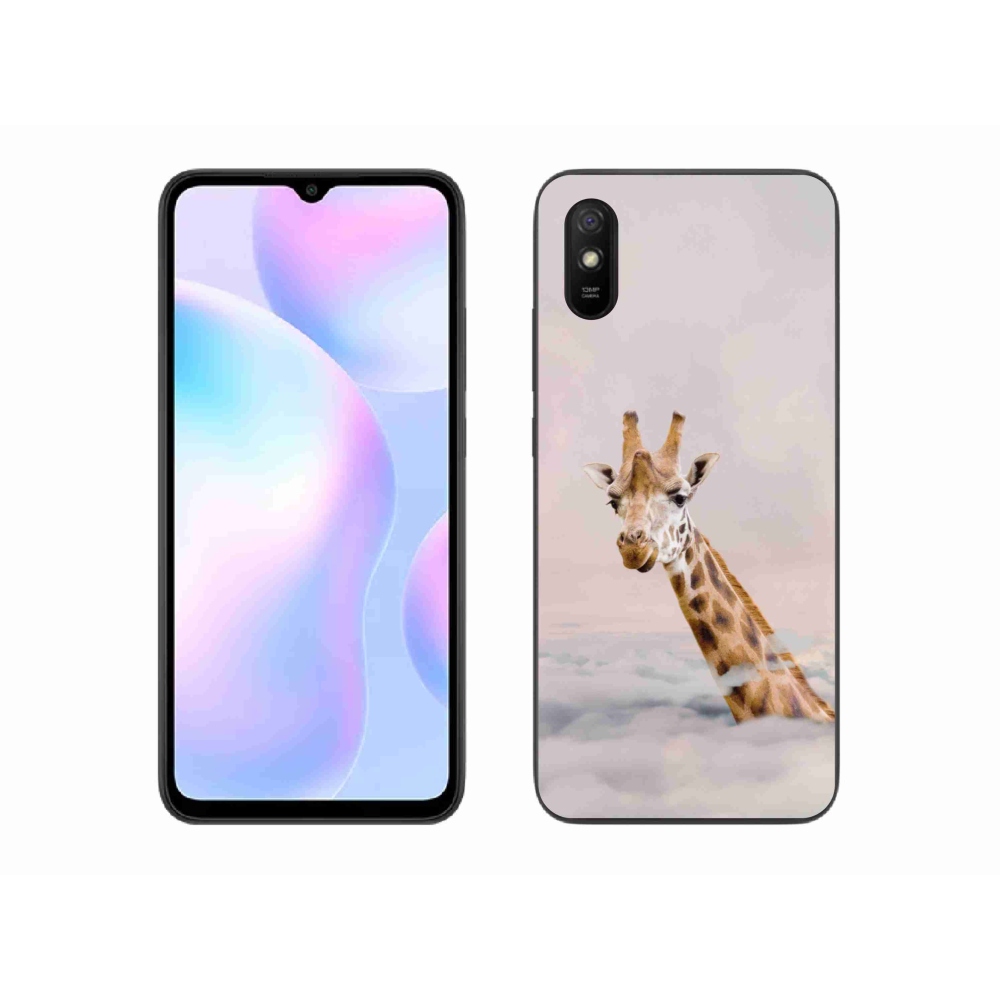 Gél borítás mmCase a Xiaomi Redmi 9A számára - zsiráf a felhőkben