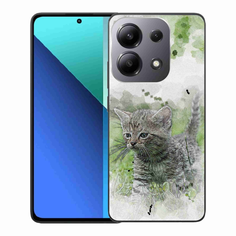Gél borítás mmCase a Xiaomi Redmi Note 13-hoz - aranyos cica 1