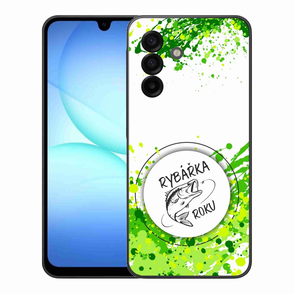 Gél borító mmCase Samsung Galaxy A17 5G - az év halászának fehér háttere