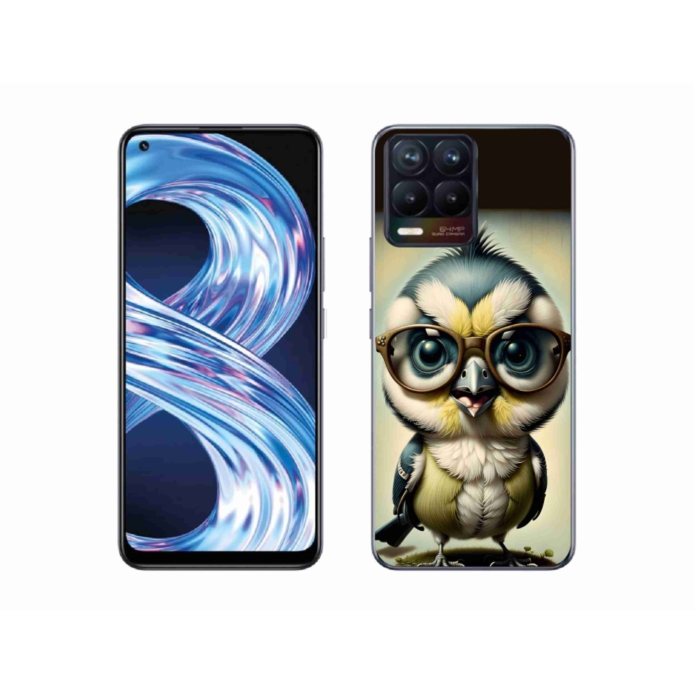 Zselés borítás mmCase a Realme 8 Pro - cub szemüveggel