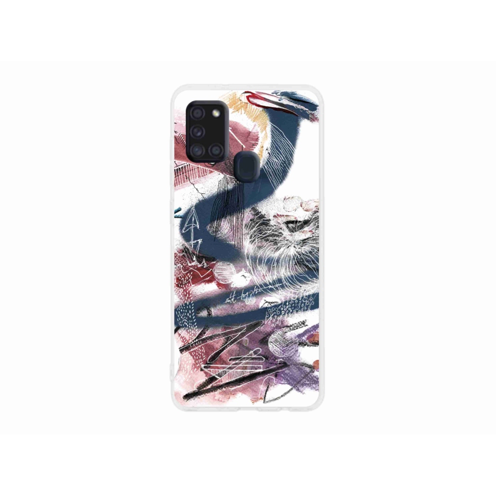 Gél borítás mmCase Samsung Galaxy A21s készülékhez - absztrakt motívum 28