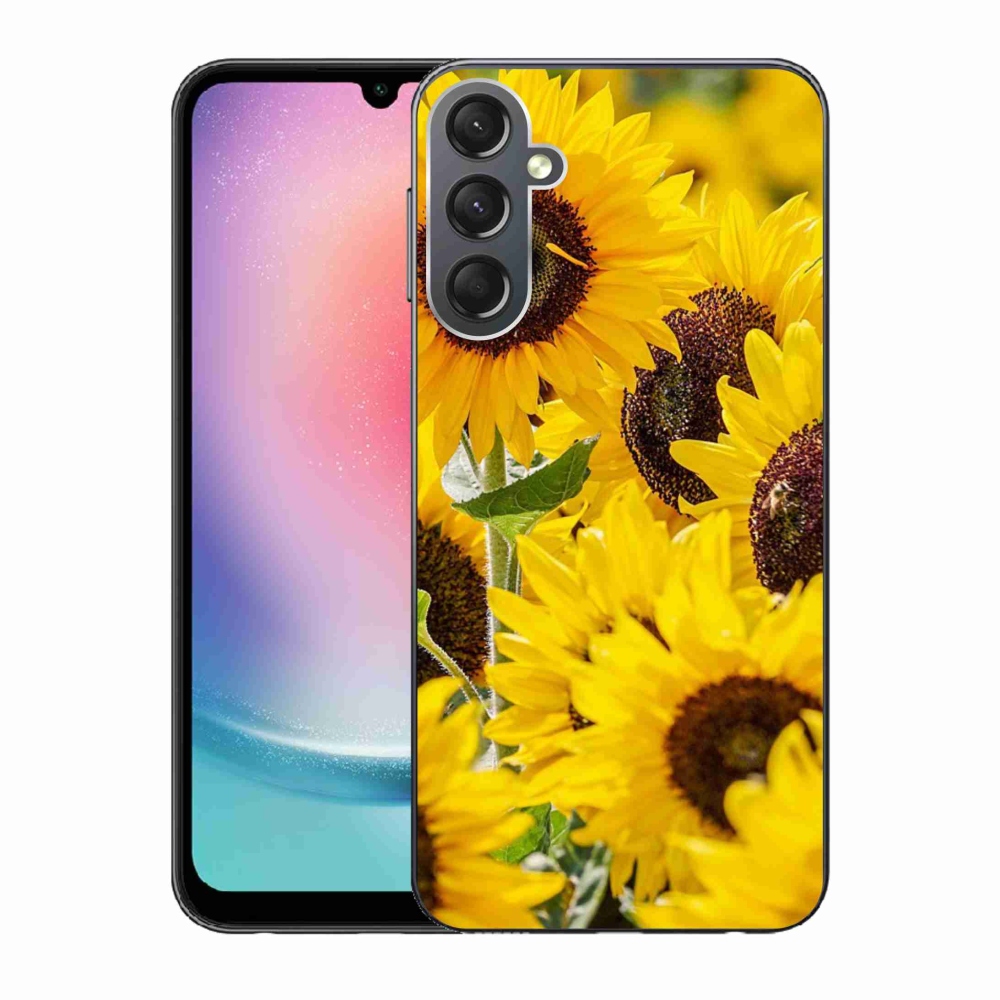 Zselés borítás mmCase Samsung Galaxy A24 készülékhez - Napraforgó