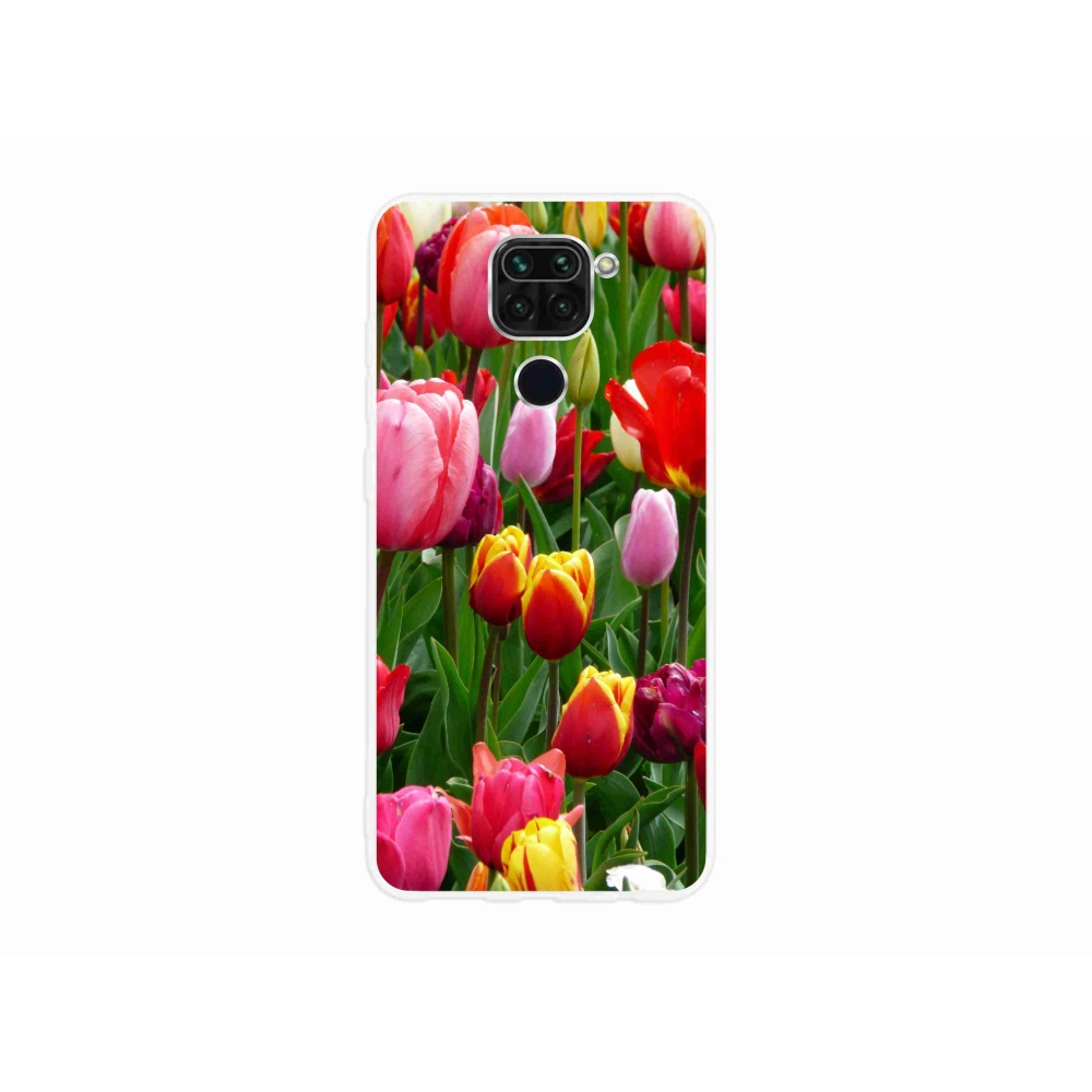 Gél borítás mmCase a Xiaomi Redmi Note 9-hez - tulipánok