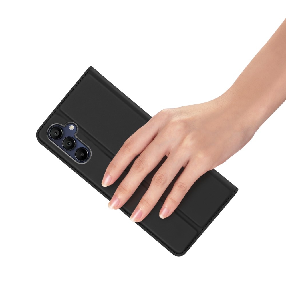 DUX könyvtáska Samsung Galaxy A16 4G/5G készülékhez - fekete