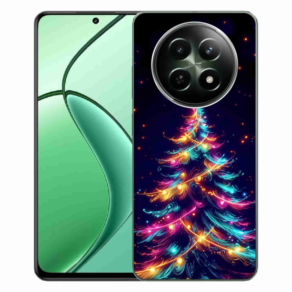 Gél borítás mmCase a Realme 12 5G/12x 5G készülékhez - neon karácsonyfa