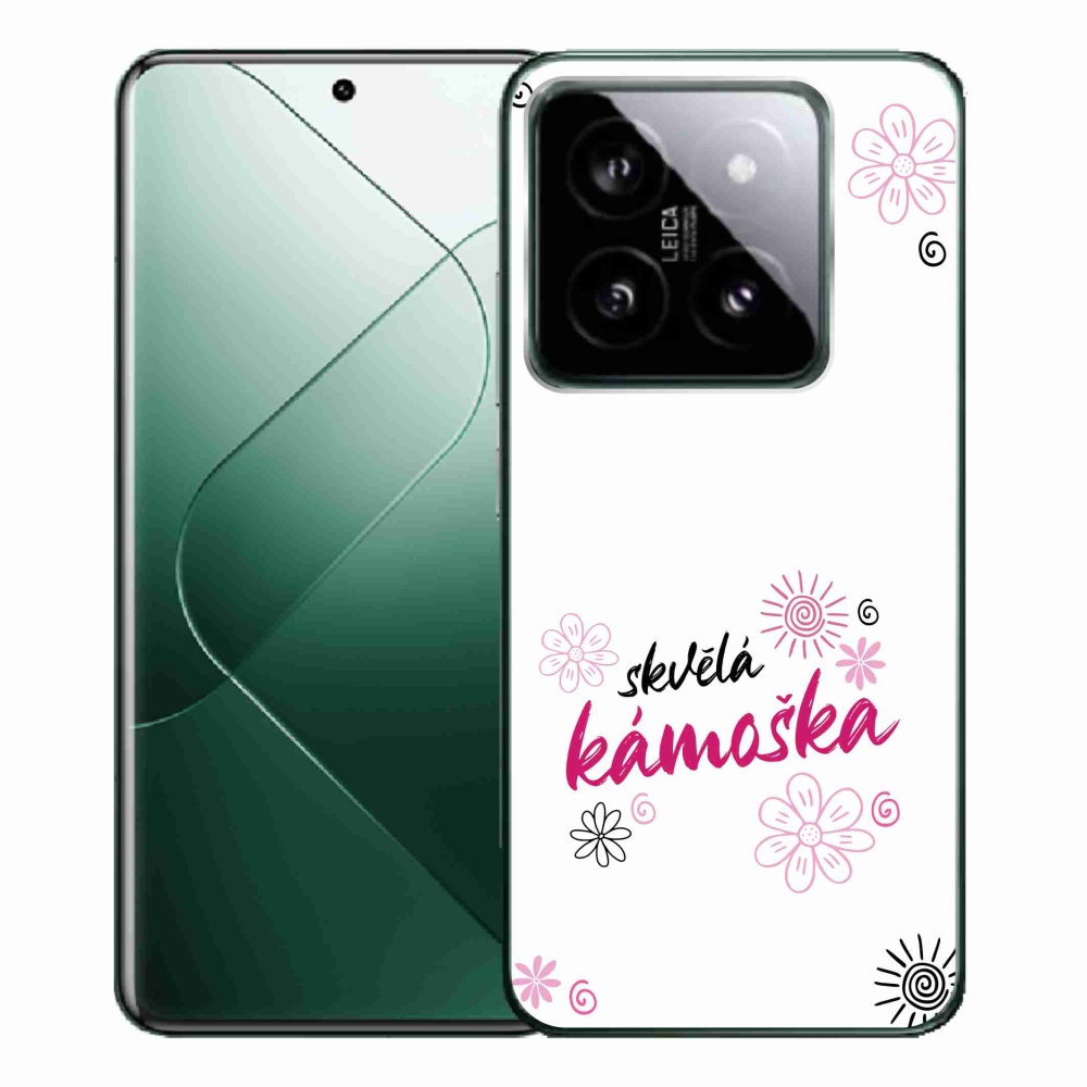 Gél borító mmCase a Xiaomi 14 Pro - nagyszerű haver fehér háttérrel