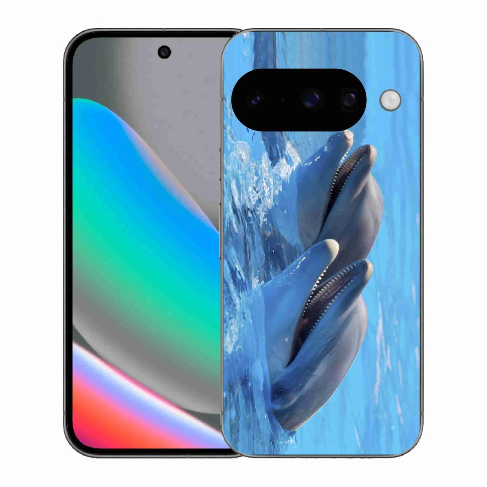Zselés borítás mmCase a Google Pixel 10 készülékhez - delfinek