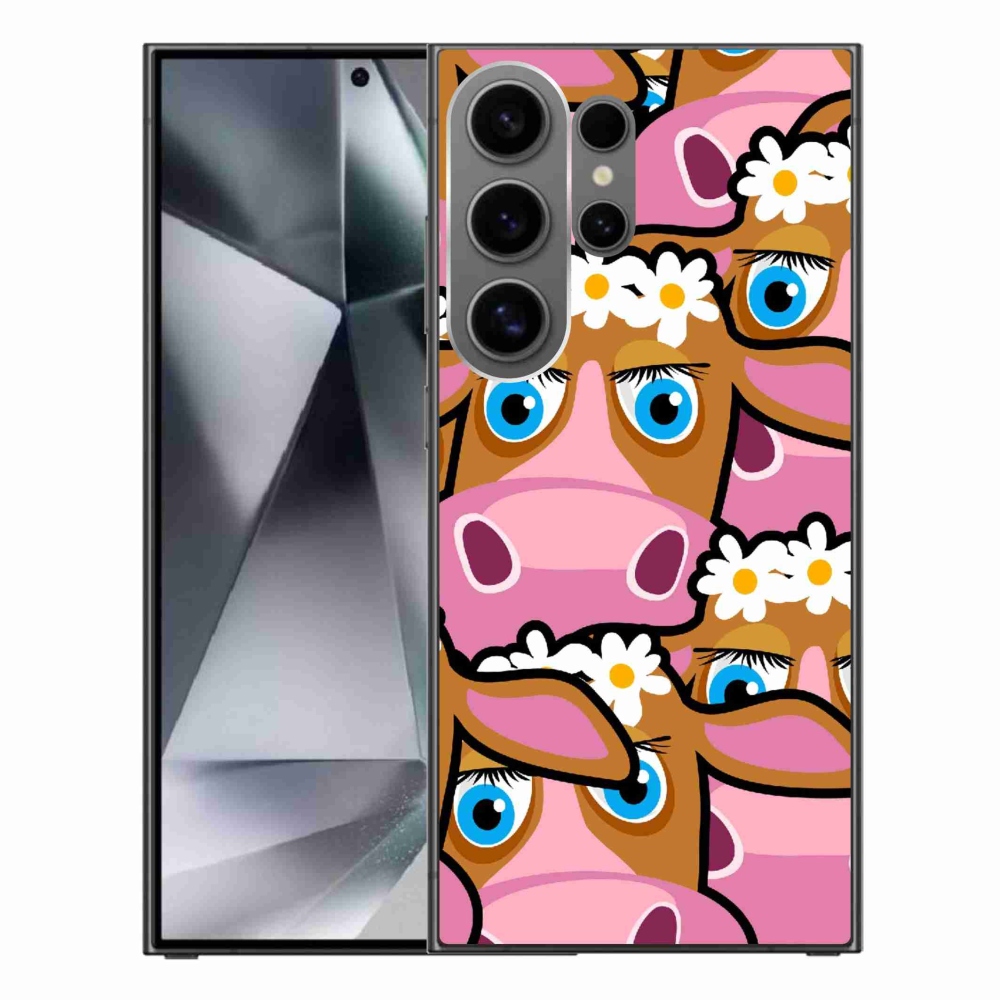Gél borítás mmCase Samsung Galaxy S24 Ultra - rajzfilm tehenekhez