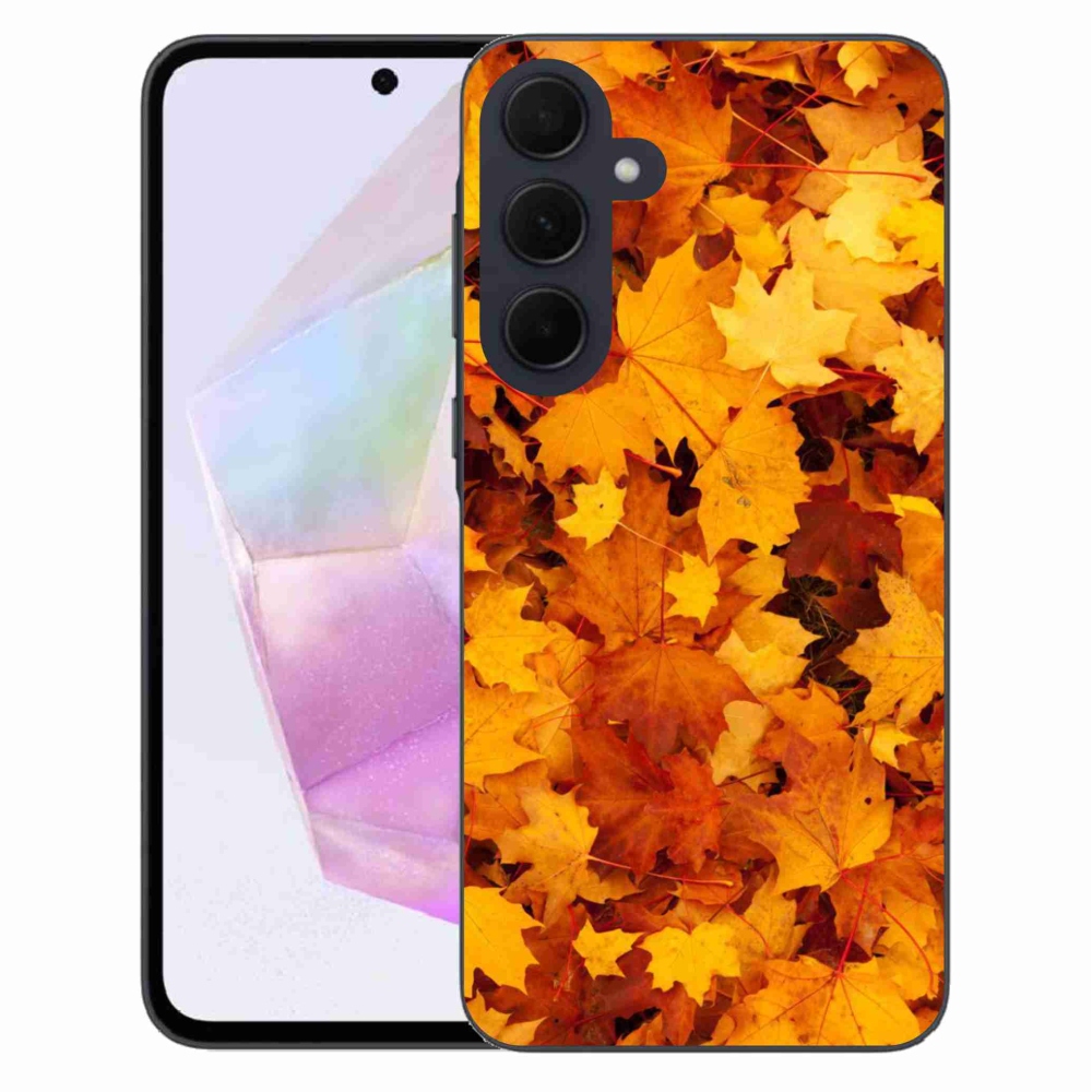 Zselés borítás mmCase Samsung Galaxy A35 5G - juharlevelek