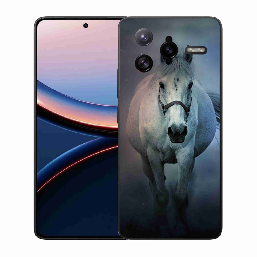 Gél borítás mmCase a Xiaomi Poco F7 Ultra - futó fehér lóhoz