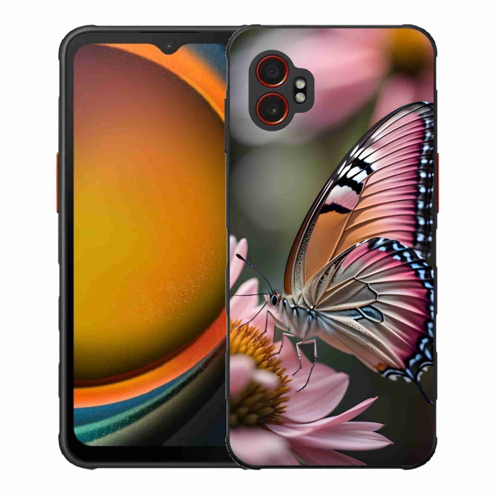 Zselés borítás mmCase Samsung Galaxy Xcover 7 Pro - színes pillangó