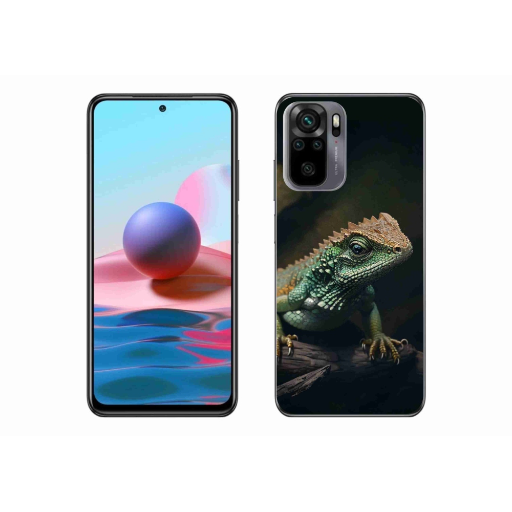 Gél borító mmCase a Xiaomi Poco M5s készülékhez - gyík