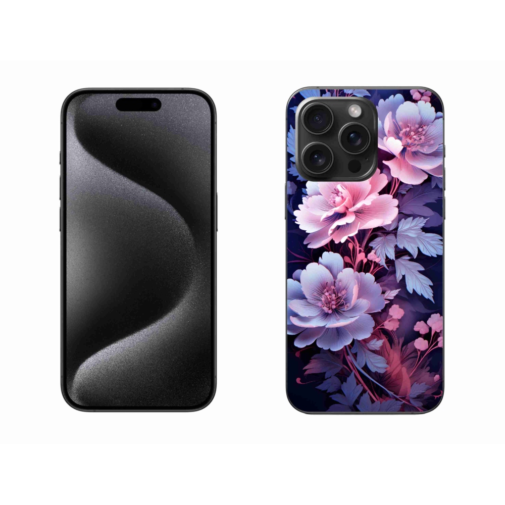 Zselés borítás mmCase iPhone 15 Pro Max készülékhez - virágok 11