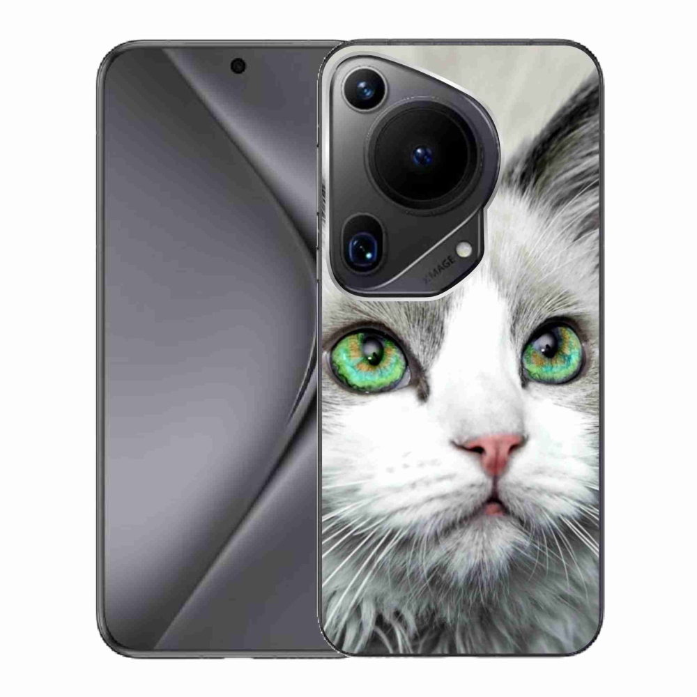 Gél borítás mmCase a Huawei Pura 70 Ultra számára - macskaszemmel nézet