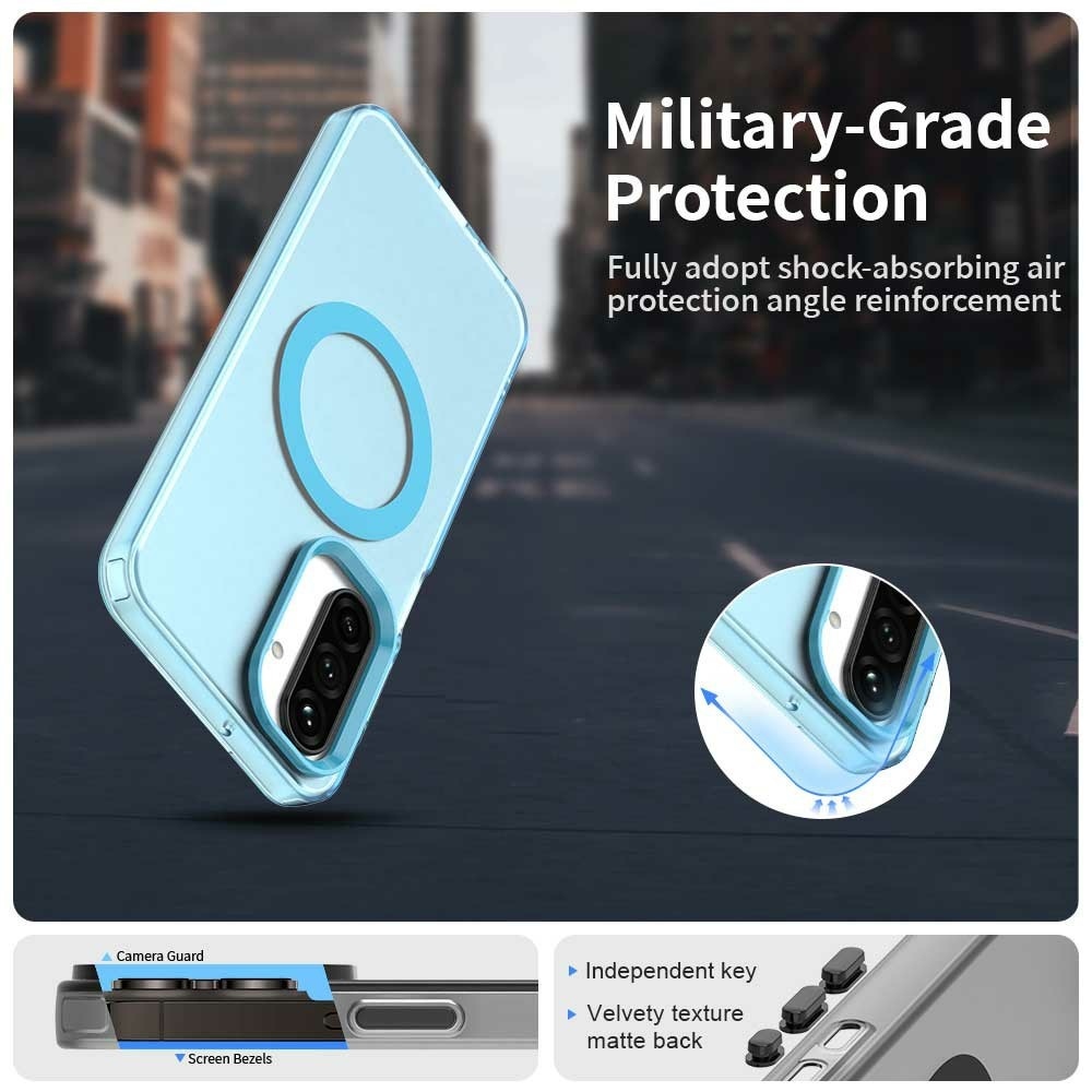 Candy zselés tok MagSafe-val a Samsung Galaxy A26 5G készülékre - kék
