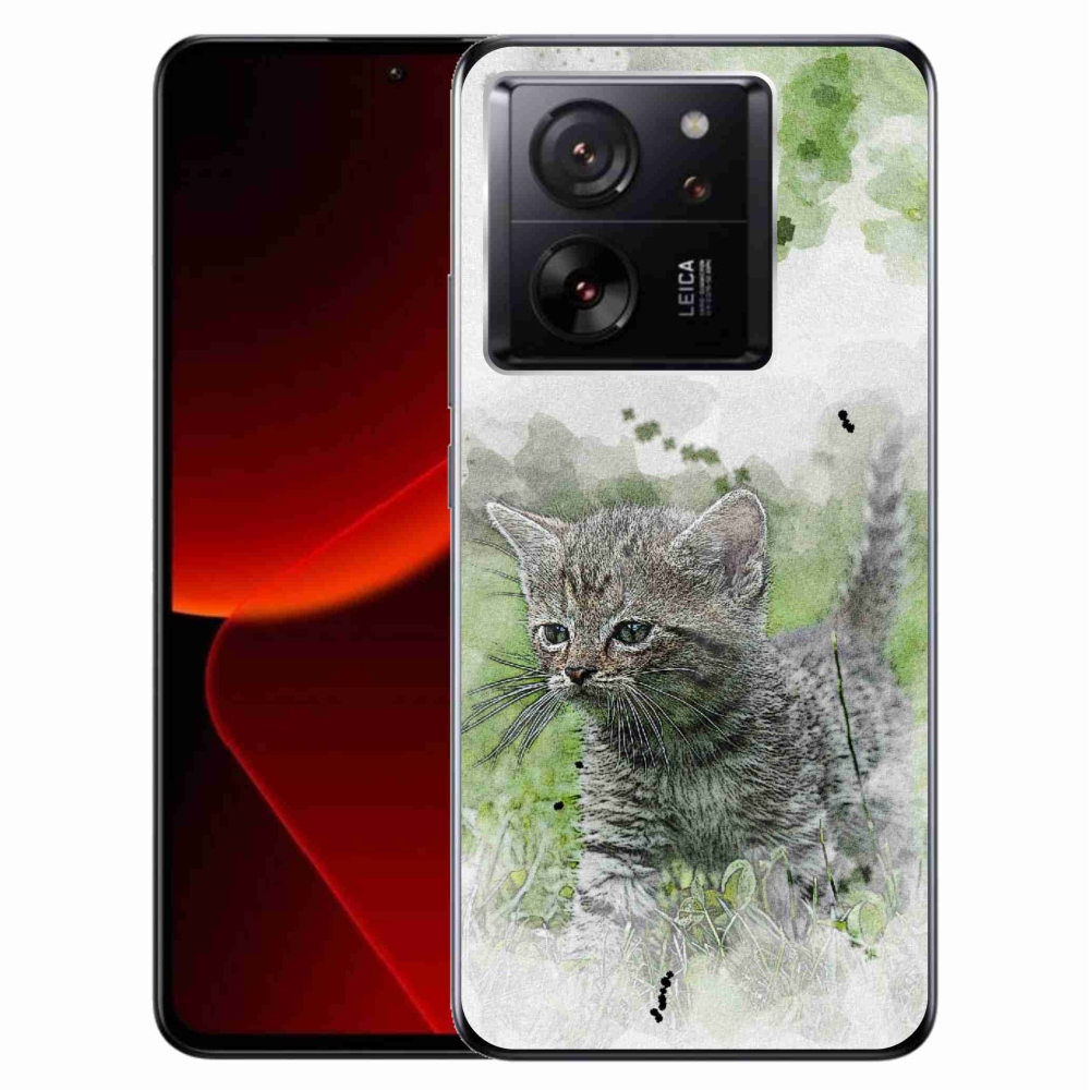 Gél borítás mmCase a Xiaomi 13T/13T Pro számára - aranyos cica 1