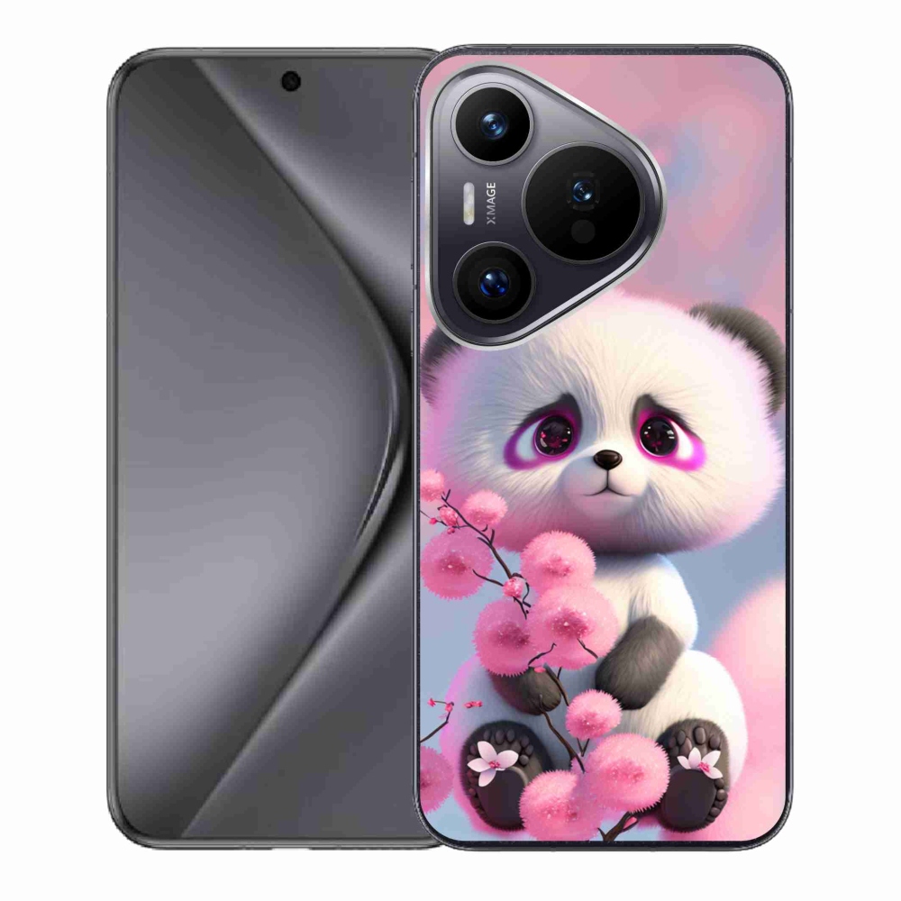 Gél borító mmCase a Huawei Pura 70 készülékhez - aranyos panda 1