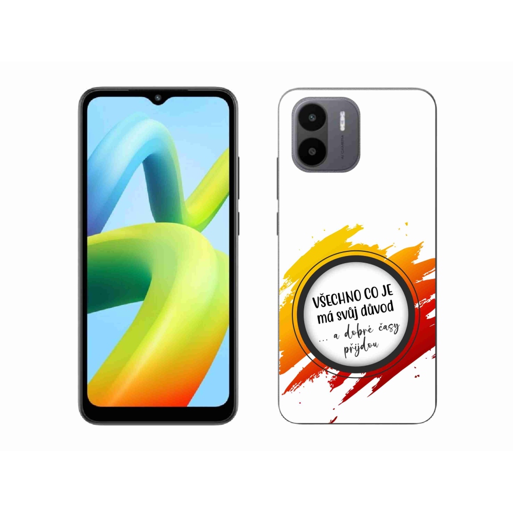 Gél borító mmCase a Xiaomi Redmi A1 - idézet 3 fehér háttérhez