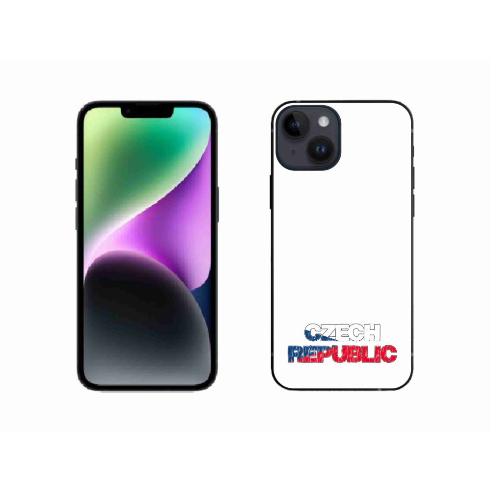 Gél borítás mmCase iPhone 14 készülékhez - Csehország fehér háttér