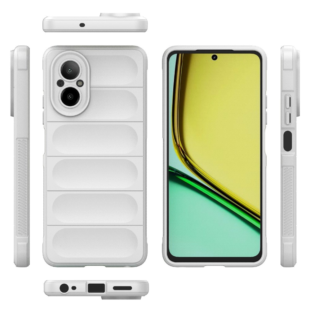 Rugg tartós zselés mobiltelefon borító Realme C67 - fehér