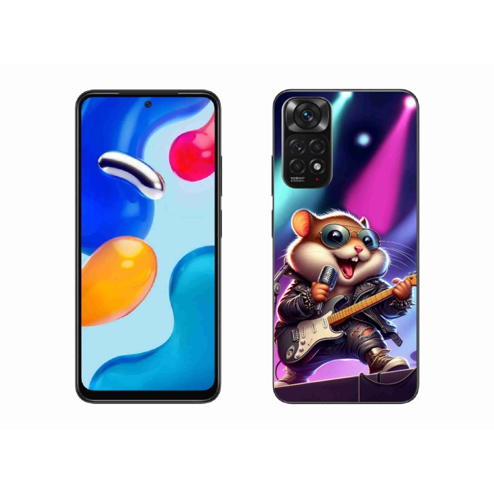 Gél borítás mmCase a Xiaomi Redmi Note 11 4G-hez - hörcsög hintalóval