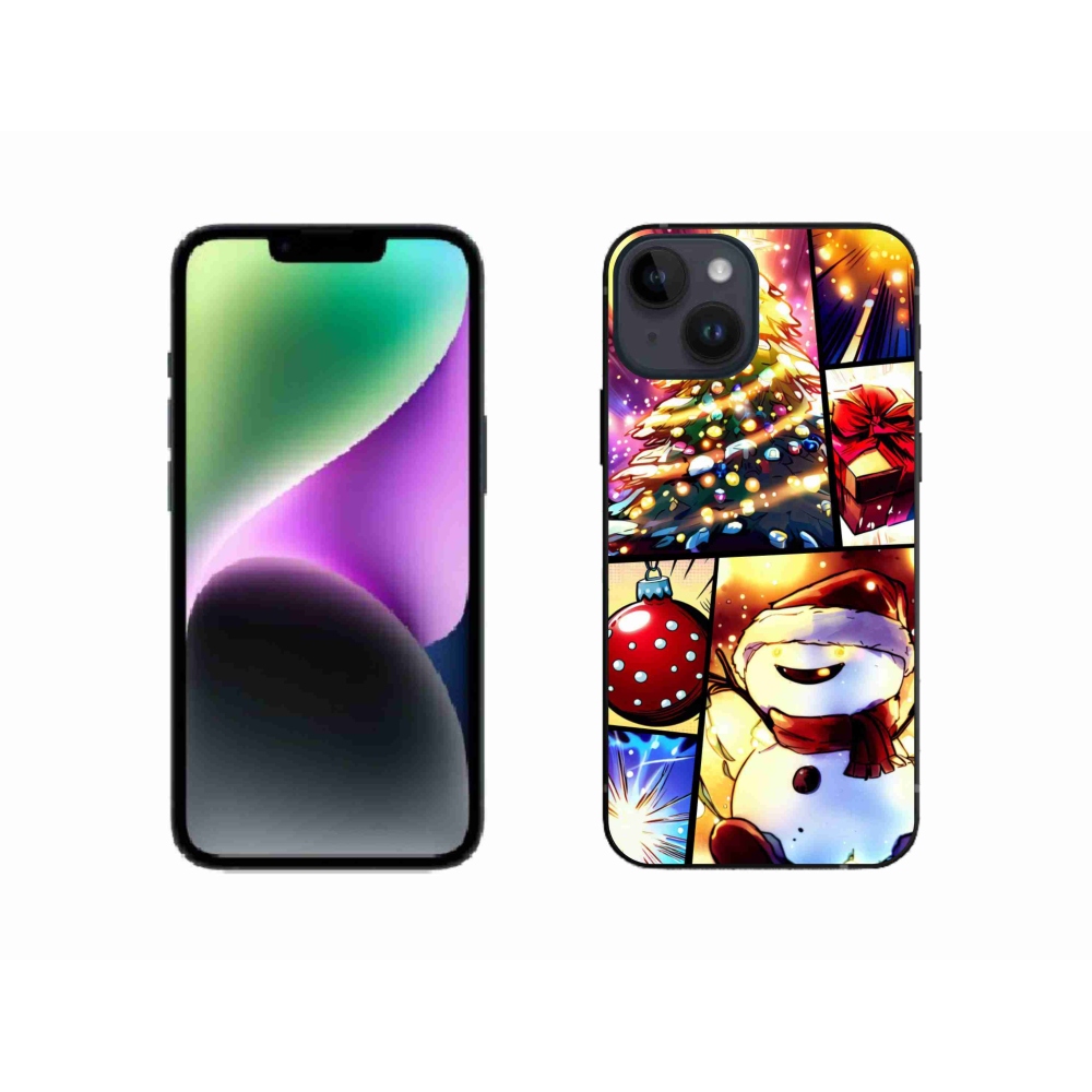 Gél borító mmCase iPhone 14 készülékhez - Karácsonyi motívumok 1