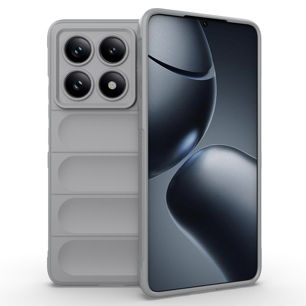 Rugg tartós zselés tok Xiaomi Redmi Note 14 Pro 5G/Poco X7 5G - világosszürke