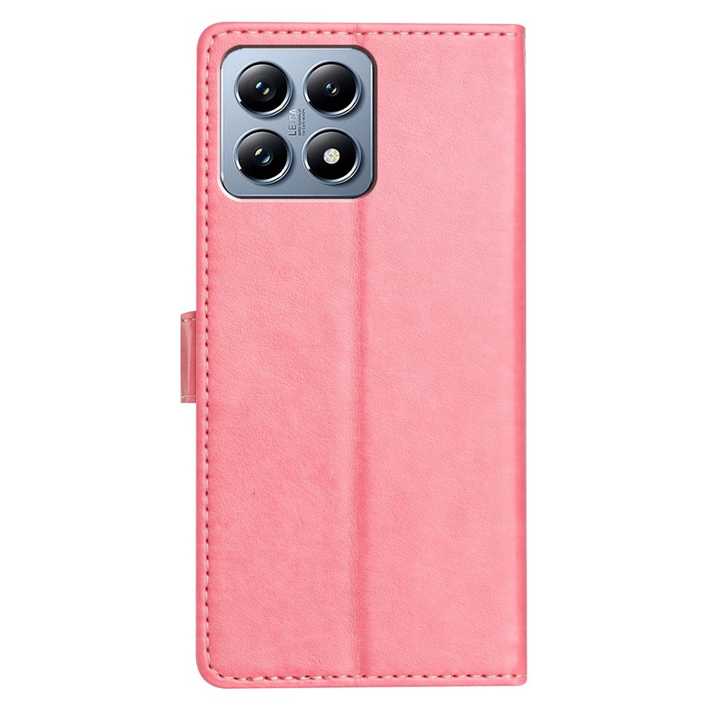 Vérrögök könyv tok Xiaomi 15T - rózsaszín