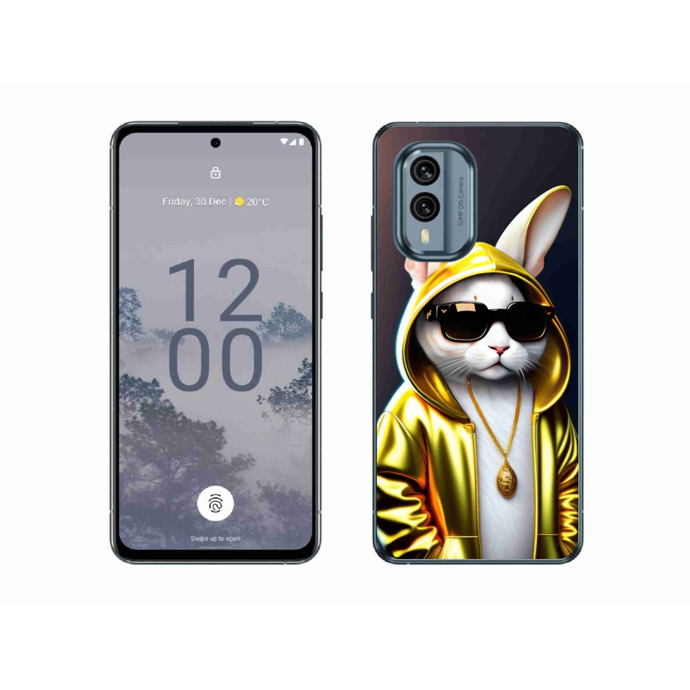 Zselés borítás mmCase a Nokia X30 5G készülékhez - cat boss